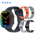 Ultra Smart Watch | Smart Phone Compatible Fitness Tracker - Black with 5 Straps