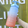 Leak-Proof Water Bottle | 2L | Hydration Tracking - Blue