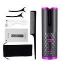 Cordless Curling Iron | USB Rechargeable Hair Curler - Gray