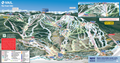 Vail Ski Map - Large (24in - Wide) / Blackback Fabric (100% Polyester blackjack fabric)