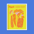 Veggie Fun Facts Print - 12x16" / White Frame