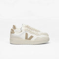 Sneakers V-90 in pelle bianco e taupe - IT 40