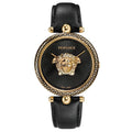 Versace VCO020017 Women's Analog Swiss-Quartz Watch with Leather Calfskin Strap