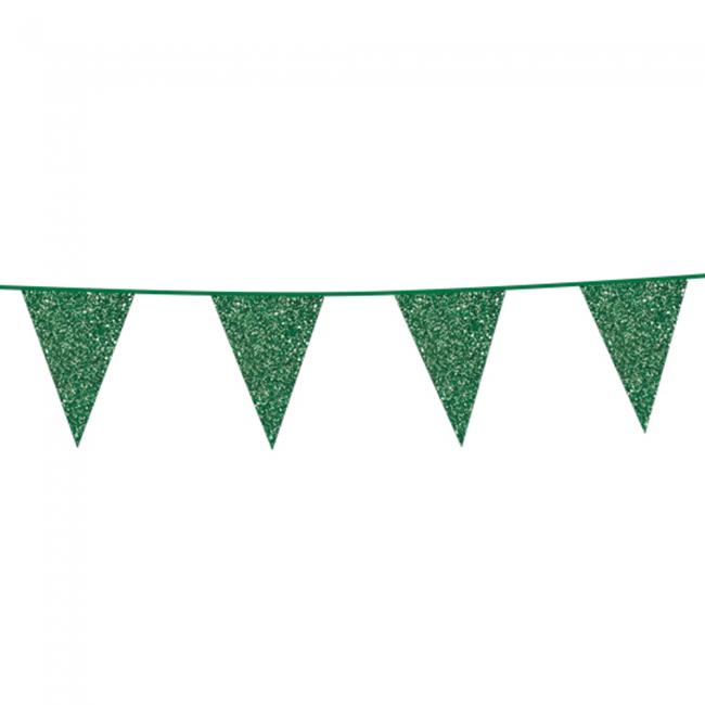 Vlaggetjes glitters (Groen)