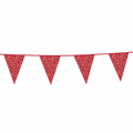 Vlaggetjes glitters (Rood)