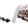 Wasserstein Gutter Mount for Ring, Arlo, Reolink Cams & Compatible Solar Panels - Black / 1 Pack