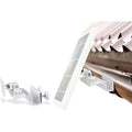 Wasserstein Gutter Mount for Ring, Arlo, Reolink Cams & Compatible Solar Panels - White / 1 Pack