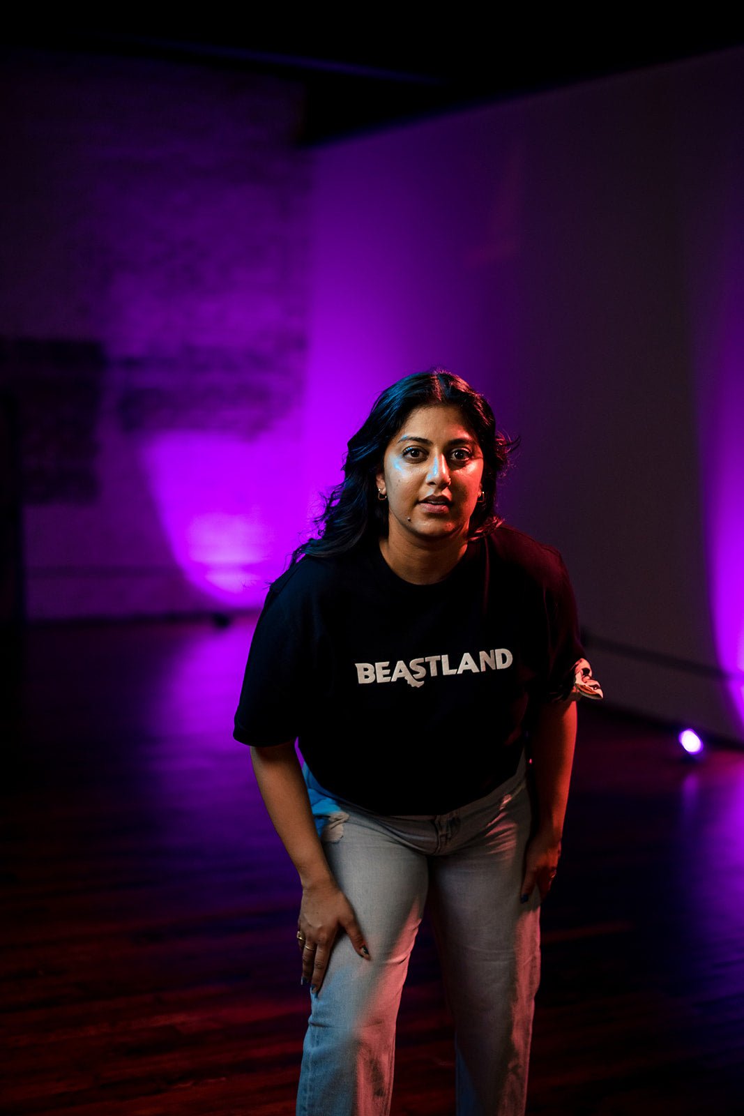 Welcome to Beastland Tee - L / Black