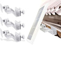 Wasserstein Gutter Mount for Ring, Arlo, Reolink Cams & Compatible Solar Panels - White / 3 Pack