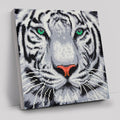 "White Tiger" Crystal Art Canvas Kit 30x30cm