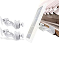 Wasserstein Gutter Mount for Ring, Arlo, Reolink Cams & Compatible Solar Panels - White / 2 Pack
