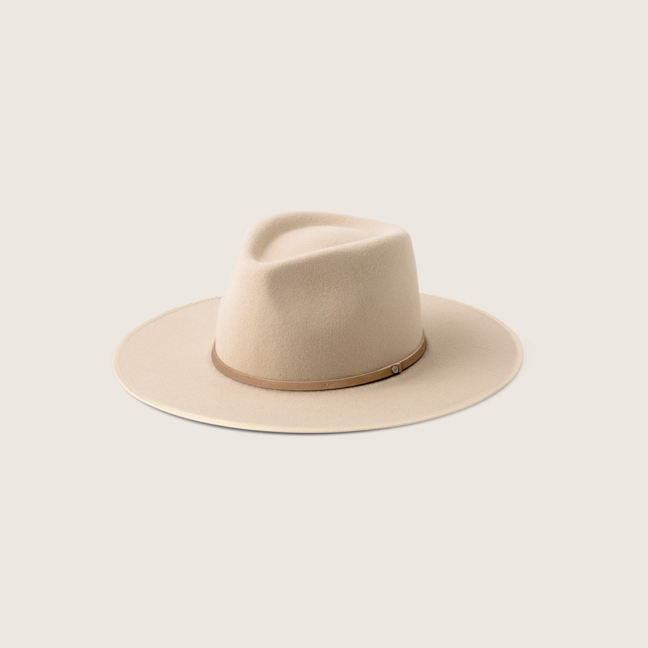 Andy Cream | White Felt Sun Hat - XL