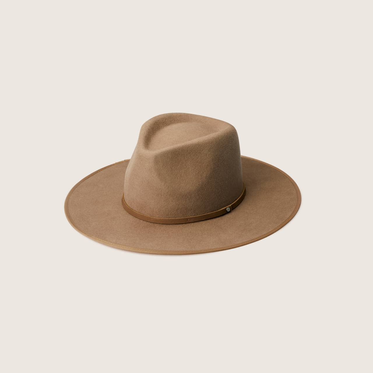 Andy Oak | Brown Wide Brim Fedora - S