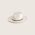 Cooper Bone | White Upturned Fedora - final sale - M