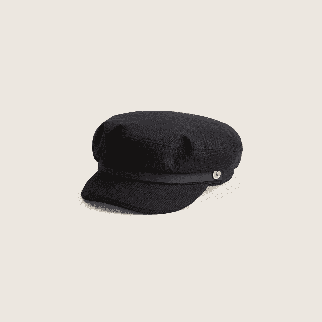 Foster Black | Black Newsboy Cap - L