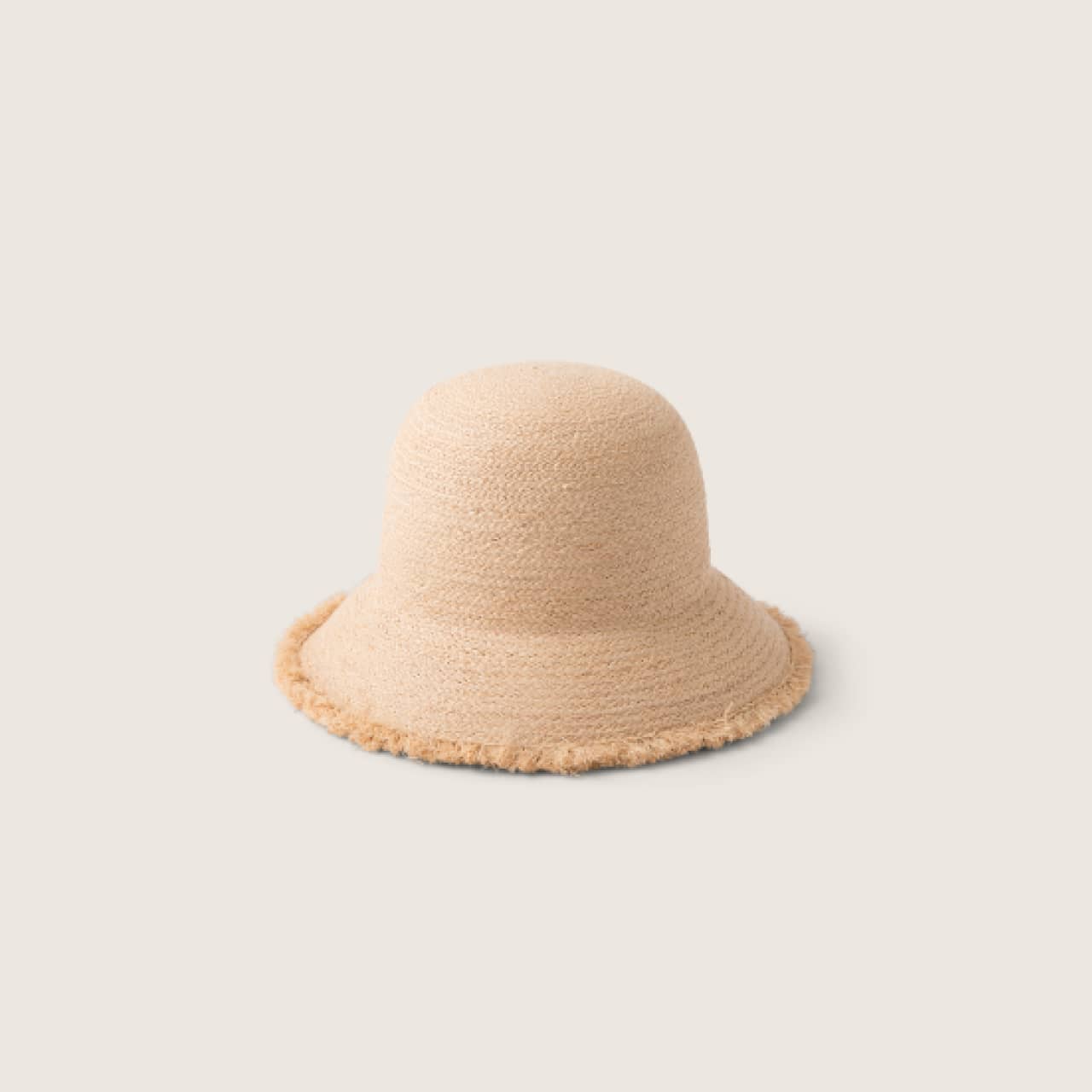 Stevie Sand | Raffia Straw Bucket - L