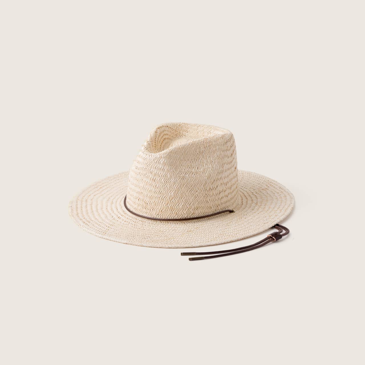 Rider Bone | White Palm Straw Hat - L