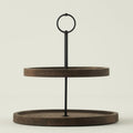 Wooden 2-Tier Serving Stand
