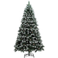HOMCOM 7ft Snow-Dipped Artificial Pine Christmas Tree