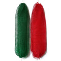 African Net Sponge, Exfoliating Bath Sponge, 2 Pieces Mixed Color - Xmas Red+Green