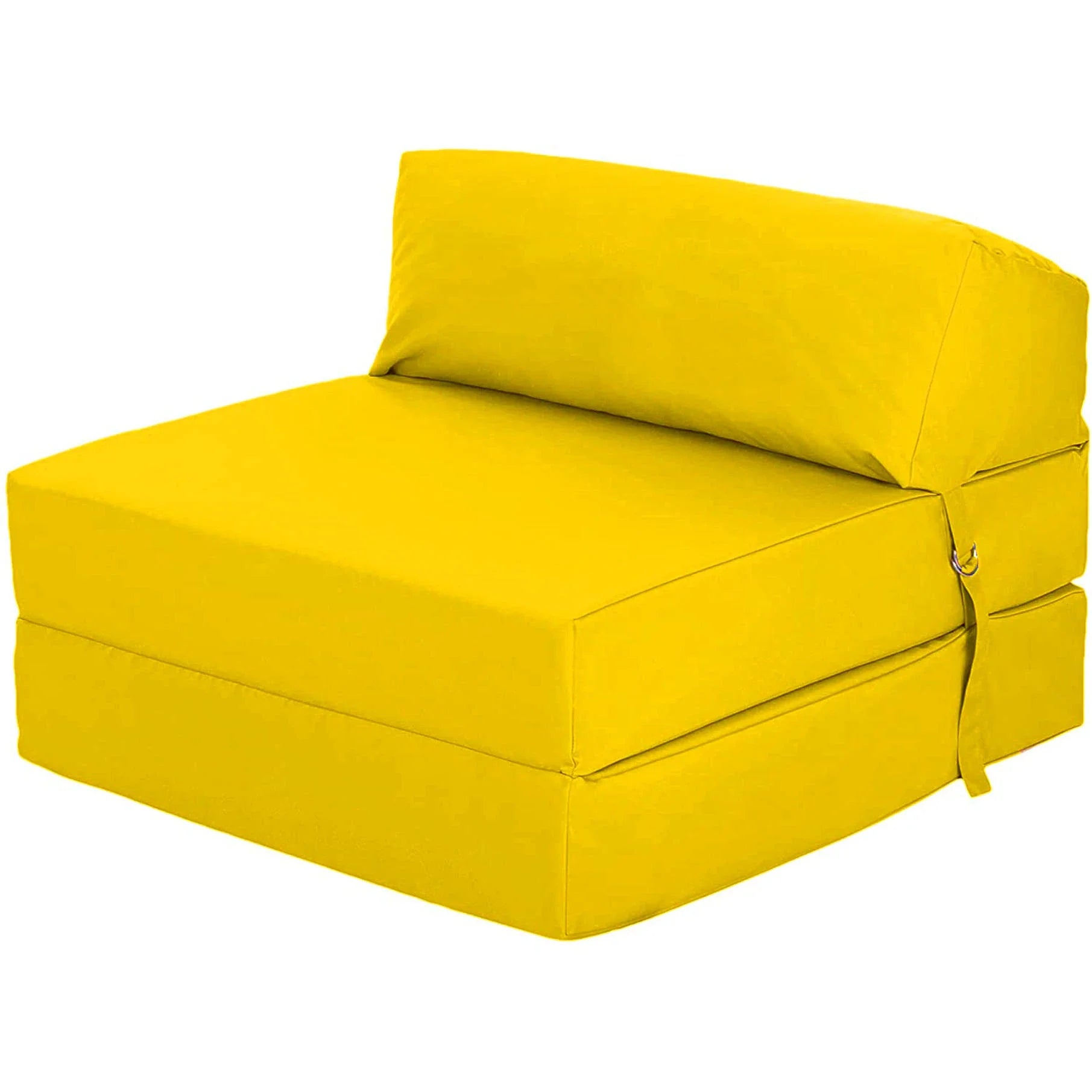 Water Resistant Single Z Bed for Kids Chair Bed Folding Mattress Futon Sofa Bed - Yellow